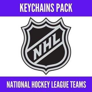 national hockey league nfl keychains pack nhl sport teams keychain keys souvenir gift winter sports usa canada vancouver america ice snow ring 3d print model - Mito3D