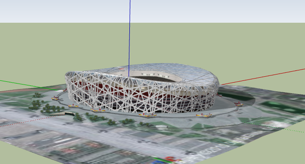 nacional estádio China 3d print model - Mito3D