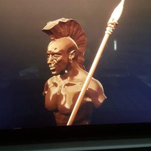nativi americani art display in miniatura la scultura pittura introduzione 3d print model - Mito3D