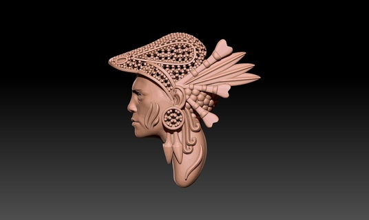 yerli Amerikan kolye kolye 3d print model - Mito3D