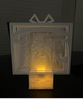 Geburt Szene Weihnachten Tee Licht Schatten Box Zuhause Haus Kunst Dekorationen Geschenk Szenen Shadow Teelicht Dekor Dekoration Deko 3d print model - Mito3D