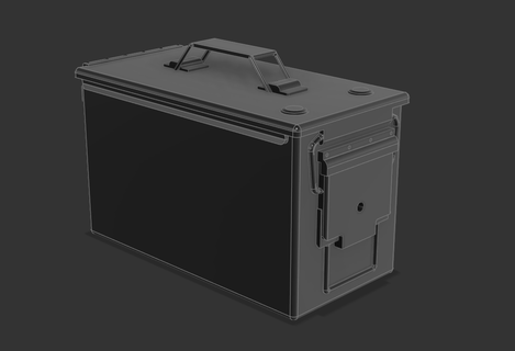 nato 50 cal ammo box - available 1 35 48 pre-supported 3d print model - Mito3D