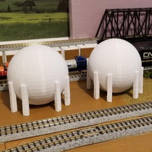 gas natural tanque de n-escala la arquitectura modelo ferrocarril 3d print model - Mito3D