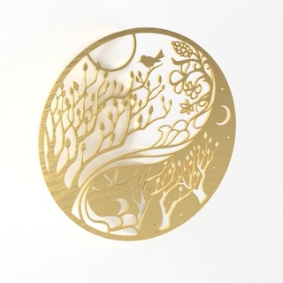 doğal manzara kolye takı Sanat logo dekor dekorasyon 3d print model - Mito3D