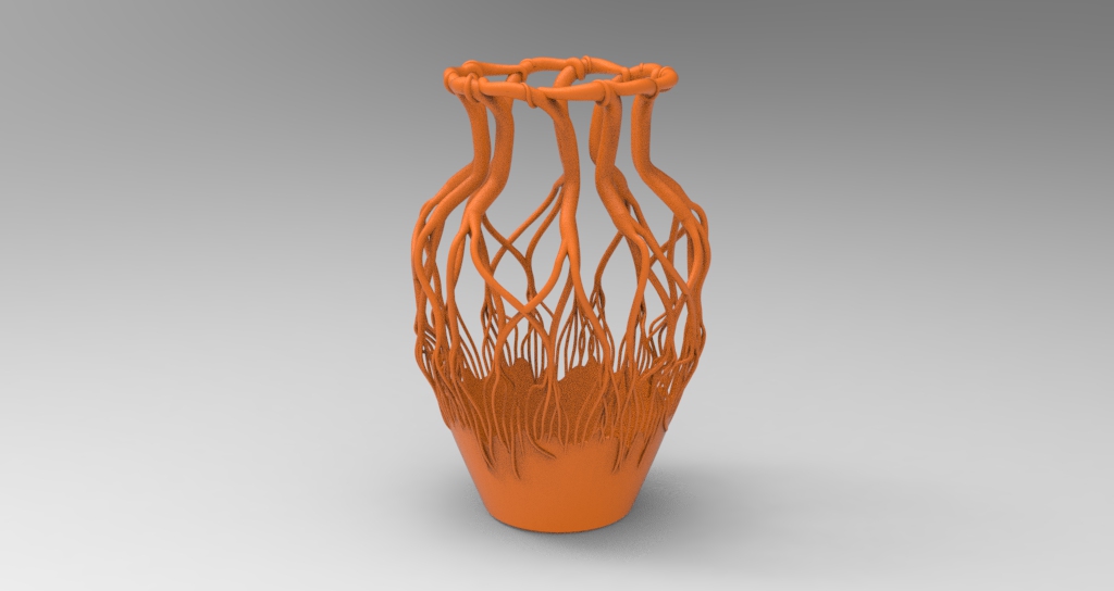 naturaleza florero árbol natural moderno 3D print model - Mito3D
