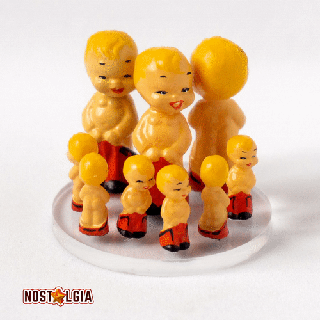 naughty baby doll vintage miniature toy boy butt funny kid house soviet ussr children statuette figurine 3d print model - Mito3D