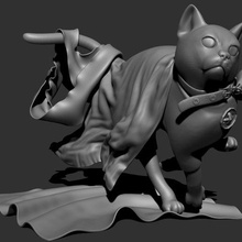 yaramaz kedi Sanat hayvan memeli Yavru minyatür oyuncak diyorama doğa Evcil Hayvan yavrusu heykelcik 3d print model - Mito3D