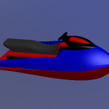 deniz anahtarlık anahtar yüzük jet oyuncak 3d print model - Mito3D