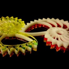 Nautilus dişliler akrilik lazer kesmek + 3d Yazdır 3d print model - Mito3D