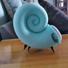 coquille de nautile à la maison google mini titulaire décor shell coquillage nautilus 3d print model - Mito3D