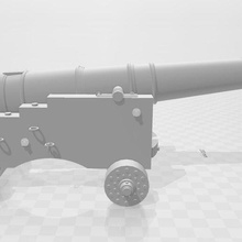 naval canhão 3d print model - Mito3D