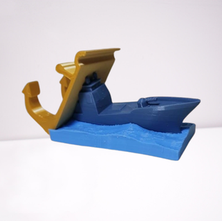 naval frigate cellular phone holder support cell marina 3d print model - Mito3D