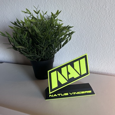 navi logo stand cs go 2 3d druckbar modell spiel csgo esport drucken gaming mannschaft ventilator stolz sammlerstück anzeige zubehörteil sport gedruckt ausrüstung fan shop unterstützung 3d print model - Mito3D