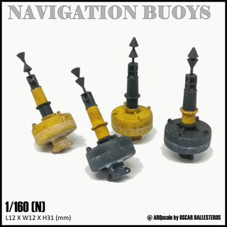 navigation buoys - n 1 160 scale 3d print model - Mito3D