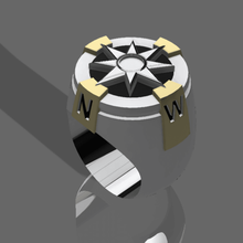 navigator ring jewelry compass art 3d print model - Mito3D
