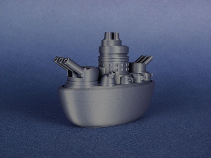 Marine Serie Schlachtschiff Boot Kürass Spiel Fass Kanon Militär Armee Benchy Krieg Figur 3d print model - Mito3D