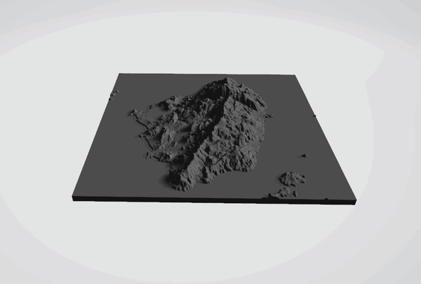 naxos greece 3d topography stl map cyclades aegean sea largest island portara ancient ruins pristine beaches historical richness charming villages crystal-clear waters greek archaeological sites natural beauty memorable experience 3d print model - Mito3D