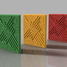 nazca lineas maze 3dprinting tile tool design hummingbird 3d printing 3d print model - Mito3D