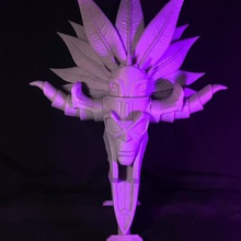 nazeebo quetzalcoatl voodoo mask game zbrush gaming diablo blizzard 3dmodel 3dprintable 3dprinting 3dprint sculpt model bust 3d print model - Mito3D
