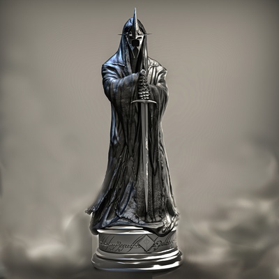 nazg l of lord rings nazgul tabletop figurine seal statuette personal miniature 3d print model - Mito3D