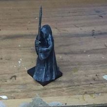 nazgul art 28mm dnd miniature evil lord rings lotr ring wraith ringwraith skull wargaming warhammer people 3d print model - Mito3D