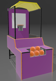 nba aros arcada máquina retro baloncesto 3d print model - Mito3D