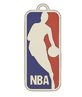 nba porte clés basketball sport clé bague 3d print model - Mito3D