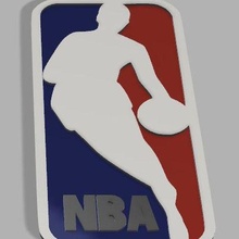 nba Logo Schlüssel Ring Gadget Basketball 3d print model - Mito3D