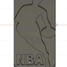 el logo de la nba varios baloncesto 3d print model - Mito3D