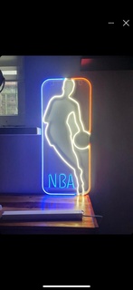nba neon led 70cm frame Home basketball lamp light 3d print model - Mito3D