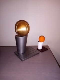 nba trophée basketball Balle sport 3d print model - Mito3D