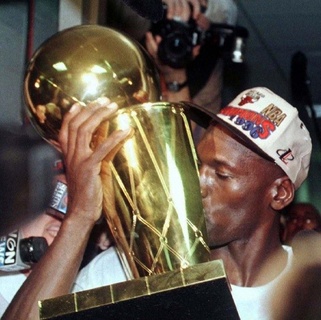 nba trophée basketball Michael Jordan cerceau champion 3d print model - Mito3D