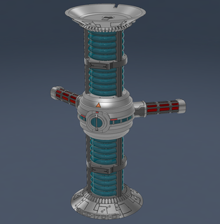 ncc-1701-d enterprise warp core reactor 1701 crazyj ncc-1701 startrek startrektng warpcore warpreactor wled models 3d print model - Mito3D