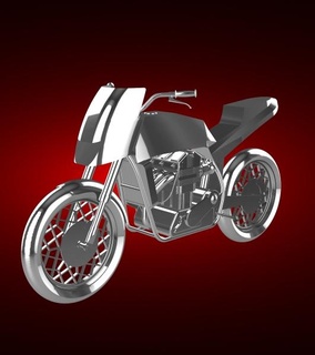 nch mamute 2000 1998cc moto motocicleta bicicleta motor two wheeled veículo motociclista esporte topo Rapidez turbo roadster helicóptero 3d print model - Mito3D
