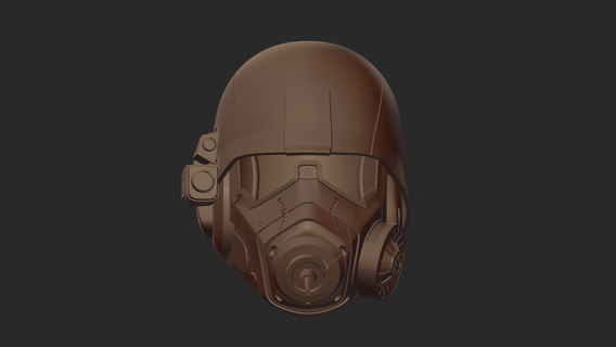 ncr veteranos caer casco imprimible versión stl impresión Arte juguete strikeball cosplay 3d 3d print model - Mito3D