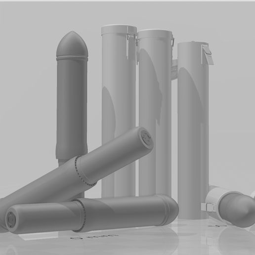 Nebelwerfer 41 munition transport tube 3D print model - Mito3D