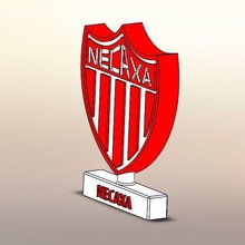 necaxa sıra dekorasyon logo Spor Dalları takım cdl kulüp kazanım es udg udeg Meksika Jalisco Futbol Guadalajara Üniversite aslanlar siyah 3d print model - Mito3D