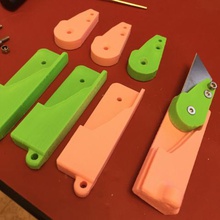 neck knife tool 3d print model - Mito3D