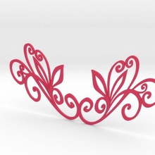 la collana gioielli pendent flower design farfalla albero 3d print model - Mito3D