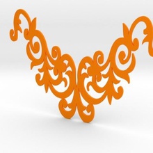 la collana gioielli pendent flower design farfalla albero foglia 3d print model - Mito3D
