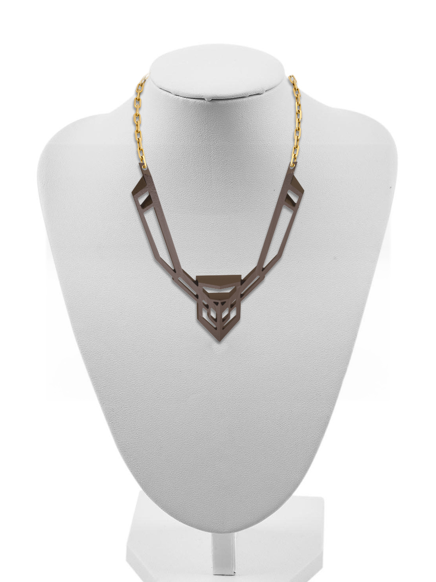 Halskette geometrisch 3D print model - Mito3D