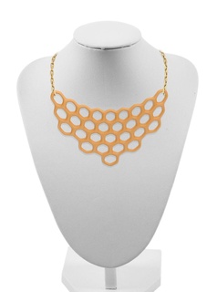 necklace necklace necklace geometric geometric hive beehive hexagon hexagon honeycomb bee  3d print model - Mito3D