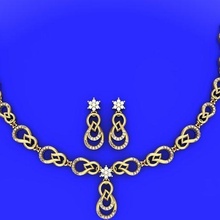 necklace fashion diamond jewellery mini 3d print model - Mito3D