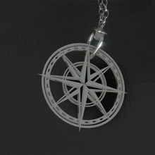 necklace compass jewelry rose travel adventure 3d print model - Mito3D