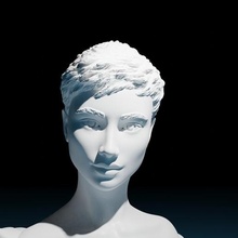 collar soporte Audrey Moda estante joyería joya Arte escultura busto interior deco decoración feminidad 3d print model - Mito3D