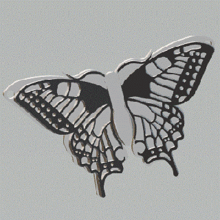 collar colgante pendiente crisopa mariposa plata joyería monarca diseño hermoso Moda papiloma fdm ender oro estilo 3d print model - Mito3D