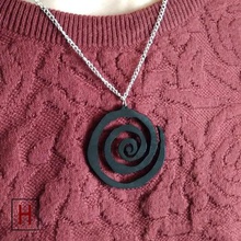 necklace spiral jewelry 3d print model - Mito3D