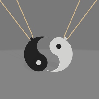 necklace yin yang lovers bracelets jewelry necklaces pins jewelsxcults love 3d print model - Mito3D