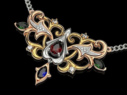 colliers bijoux impression 3dprinted imprimable conception bijou d'or mode or prototypage argent fille femelle pendentif 3d print model - Mito3D