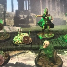 necromancer's undead skull & weapons resurrection pile objective marker game games wargaming wargames wargame sword skulls skeleton shield necromancer model miniatures miniature mini ghosts ghost fantasy ethereal dnd base 28mm 3d print model - Mito3D